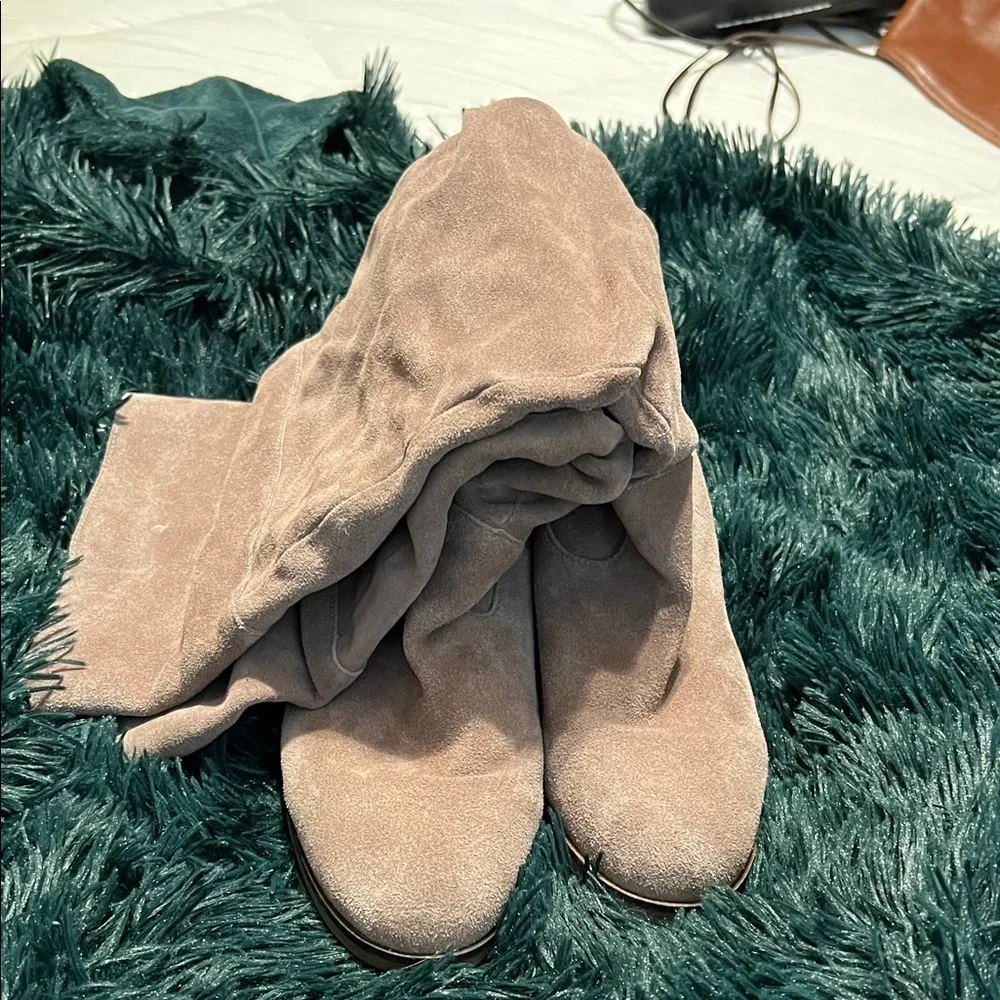 Steve Madden Taupe Over the Knee Boots